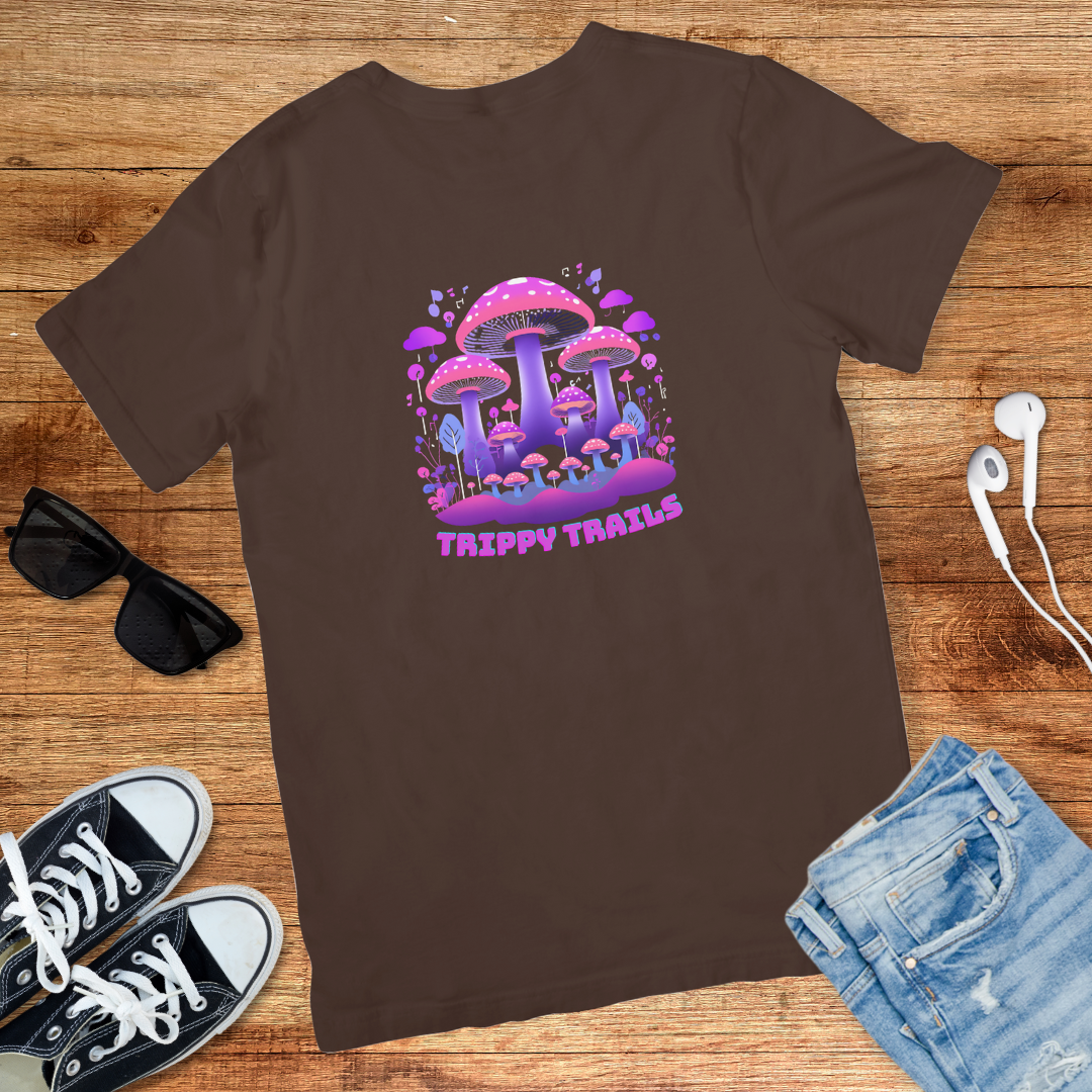 Trippy Mushroom Trails Tee