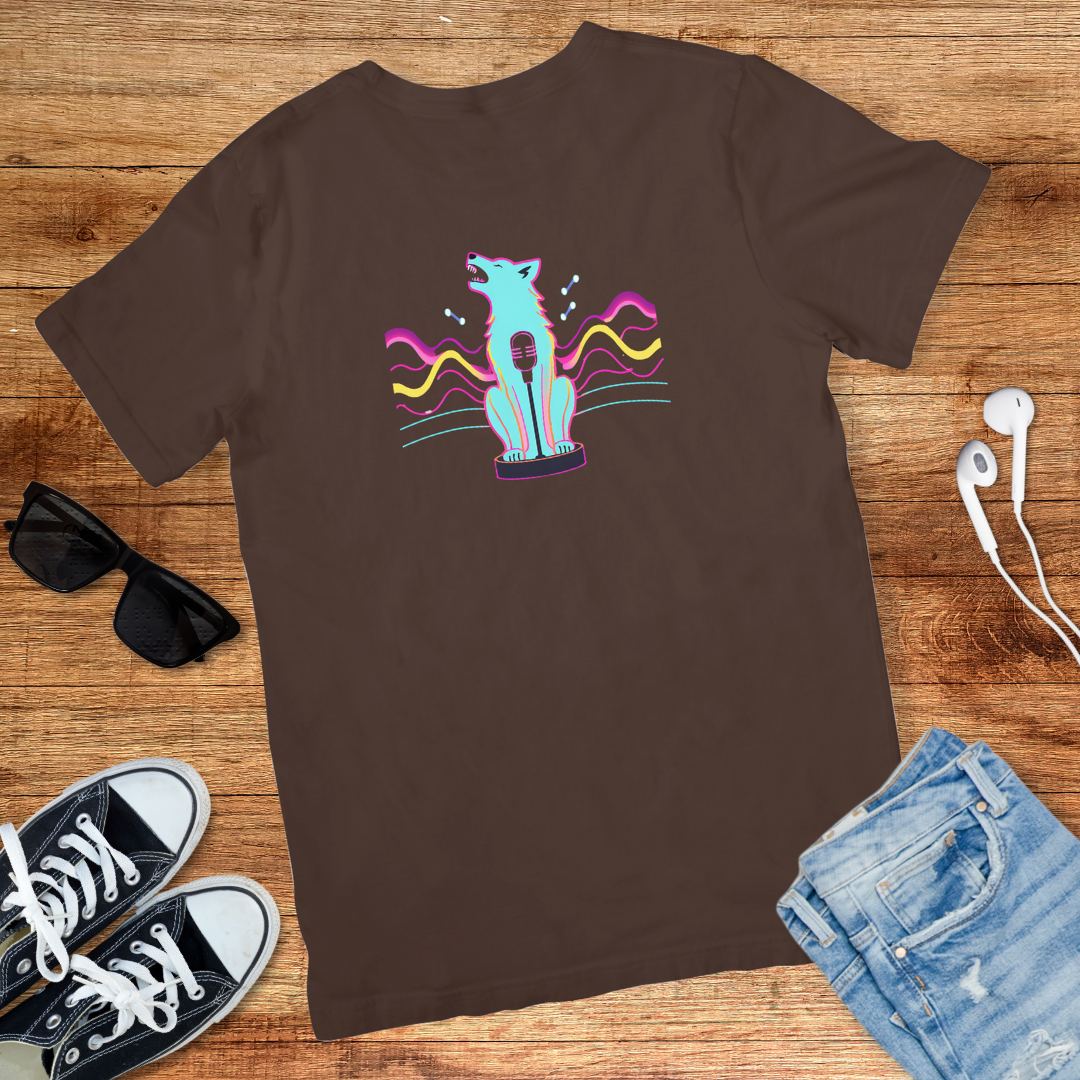 Melodic Wolf Howl Tee