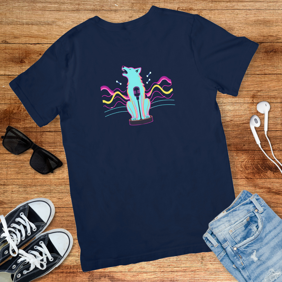 Melodic Wolf Howl Tee
