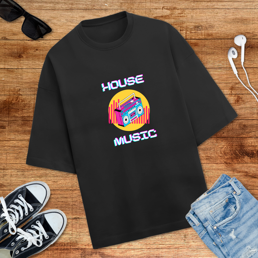 House Music Tee - Oversize