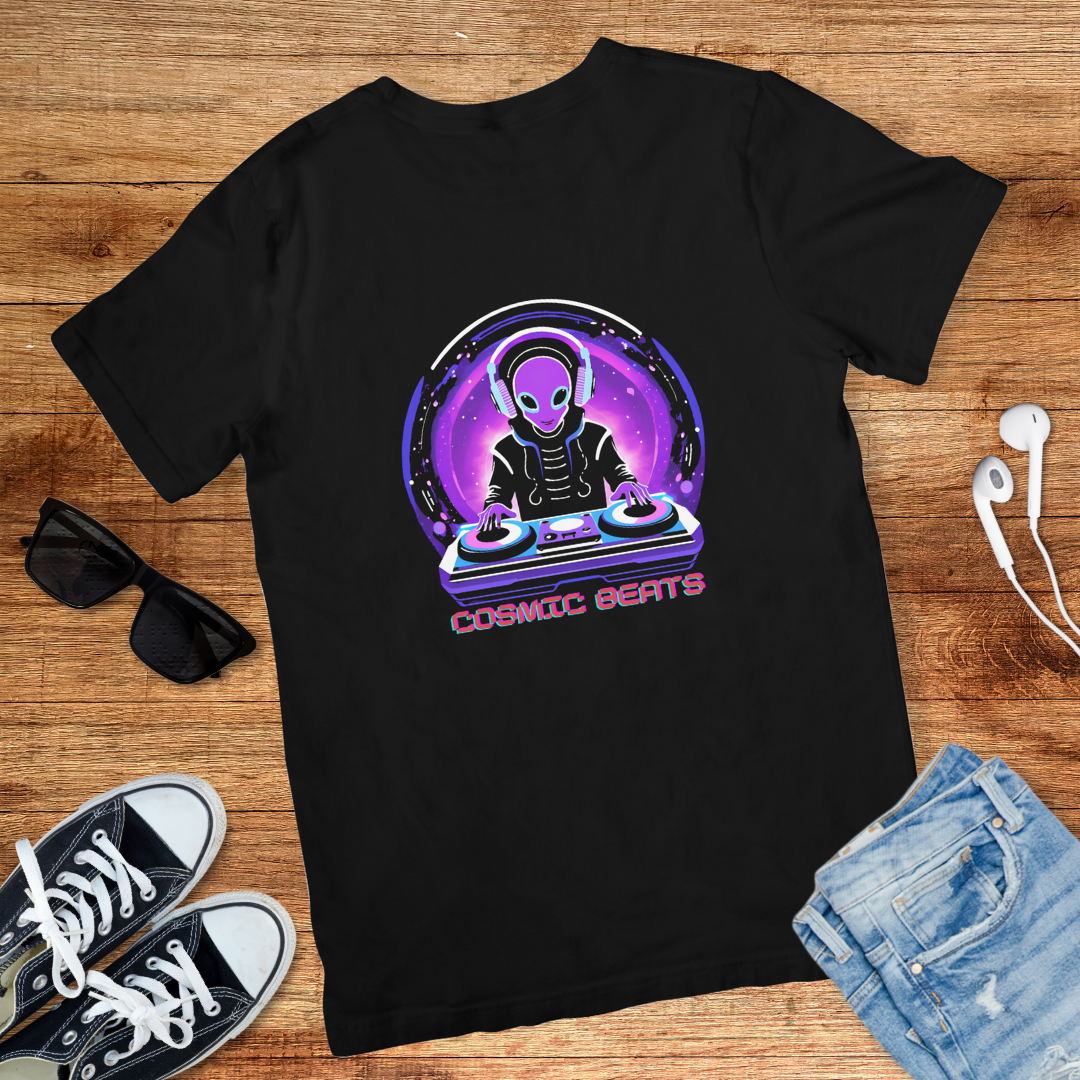 Cosmic DJ Alien Tee