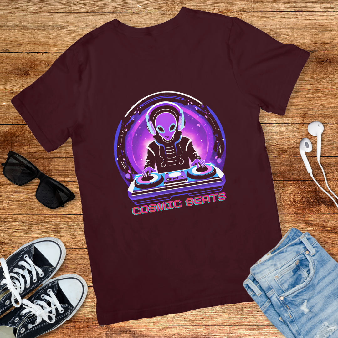 Cosmic DJ Alien Tee