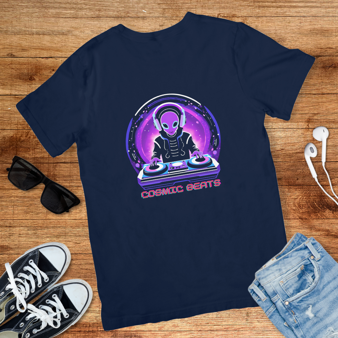 Cosmic DJ Alien Tee