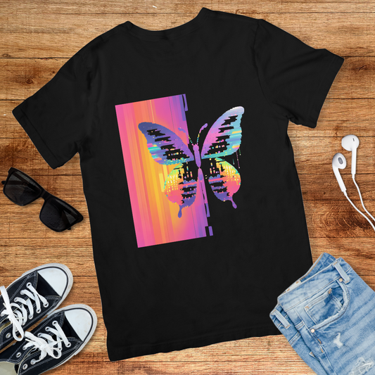 Neon Winged Butterfly Tee