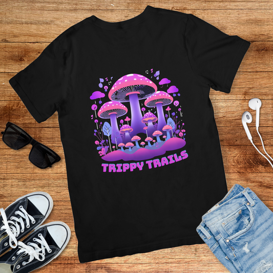 Trippy Mushroom Trails Tee