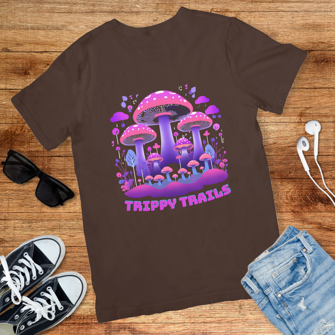 Trippy Mushroom Trails Tee