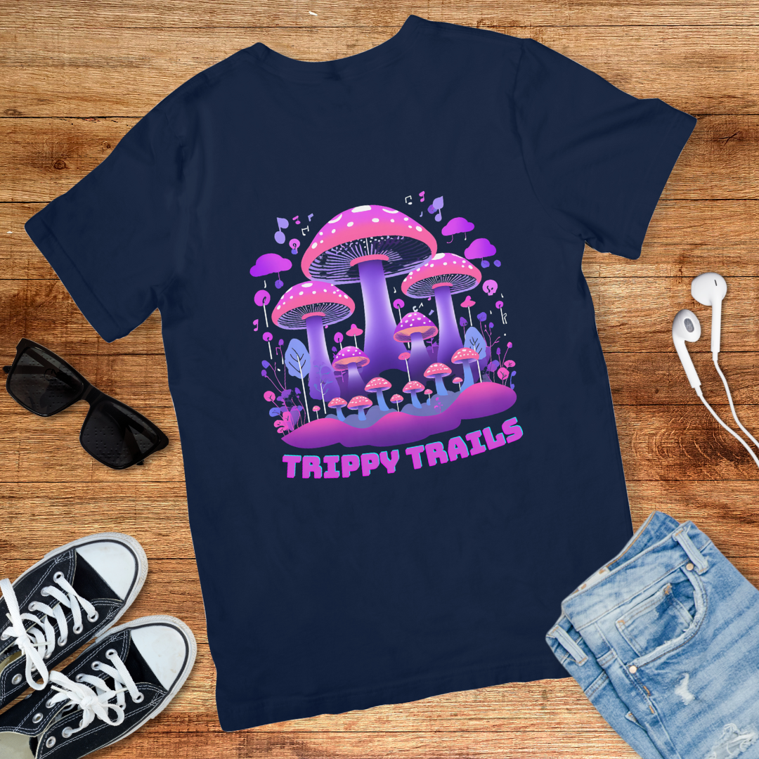 Trippy Mushroom Trails Tee