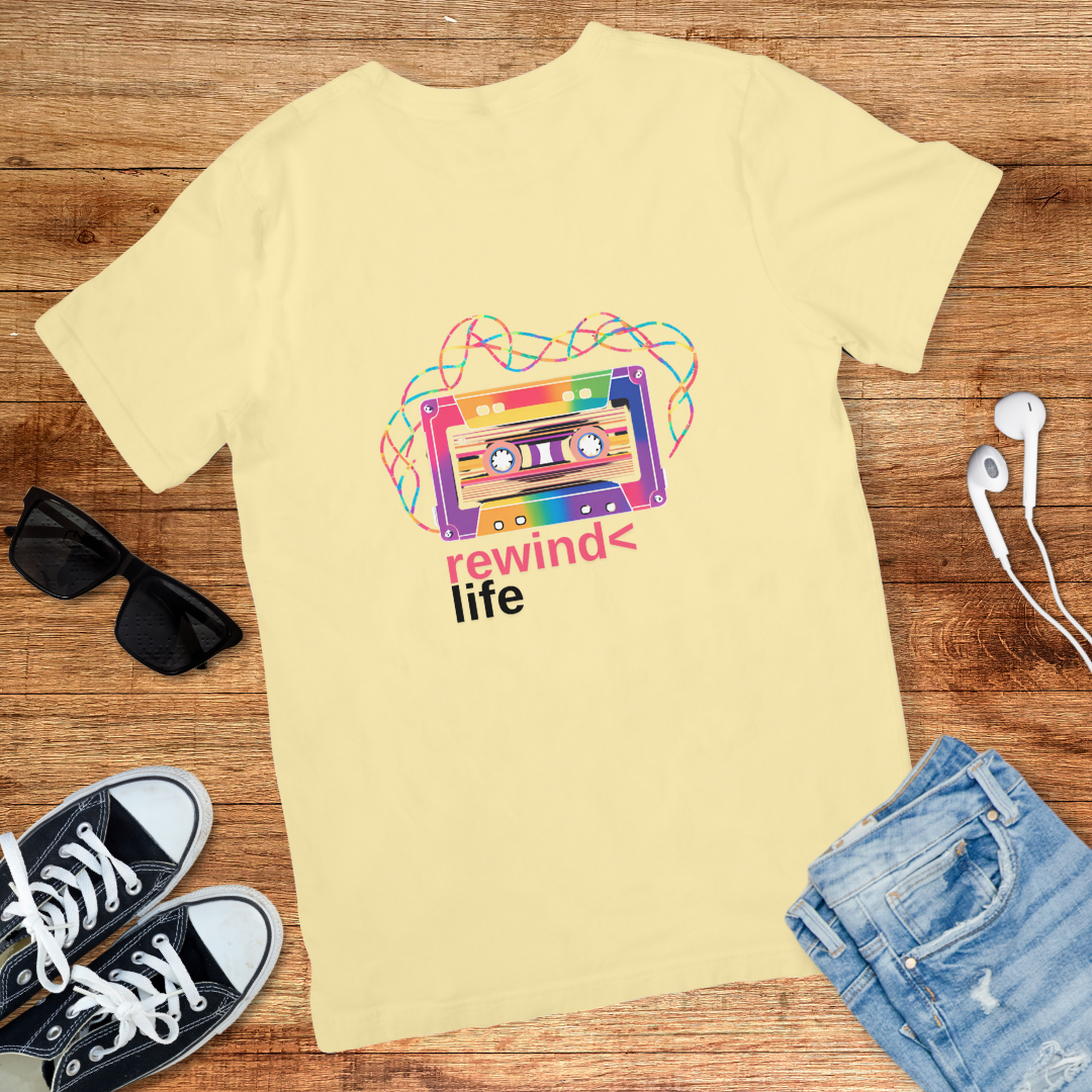 Rewind Cassette DNA Tee