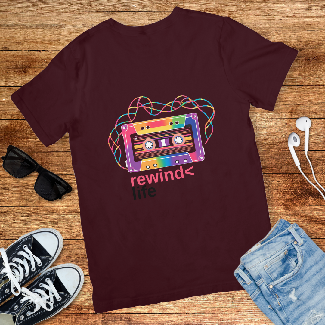 Rewind Cassette DNA Tee