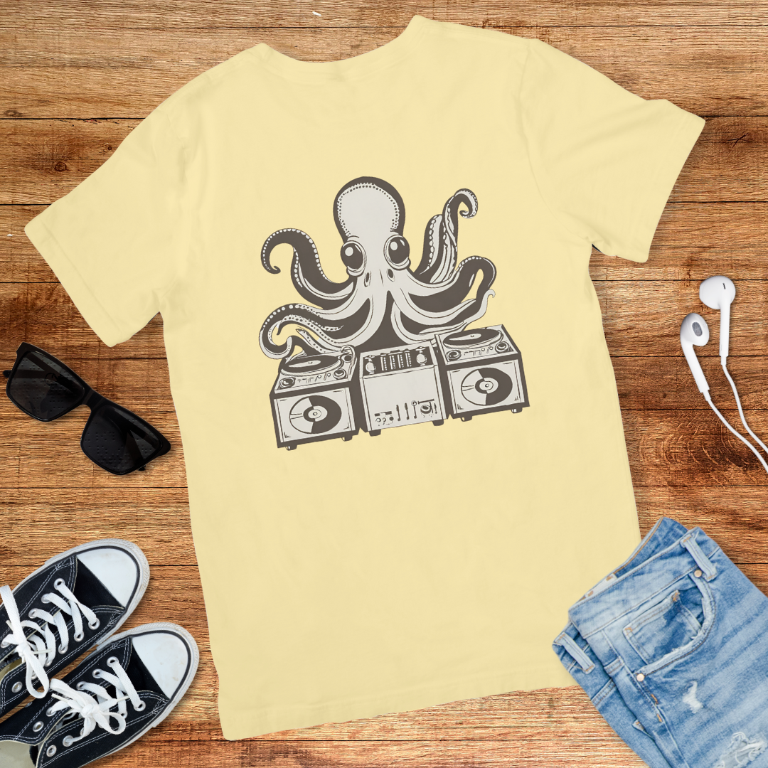 Retro Octopus DJ Tee