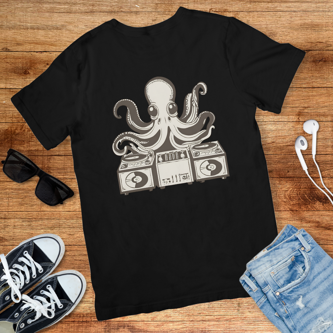 Retro Octopus DJ Tee