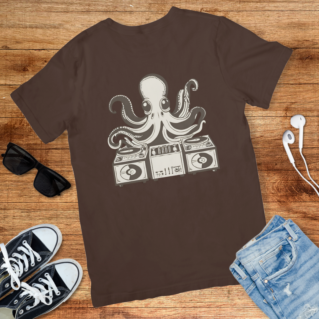 Retro Octopus DJ Tee