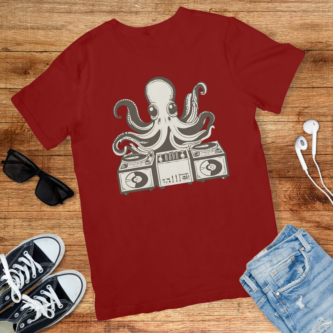 Retro Octopus DJ Tee