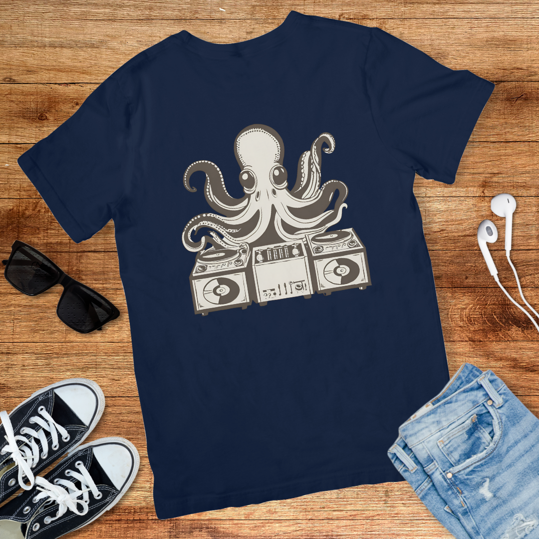 Retro Octopus DJ Tee