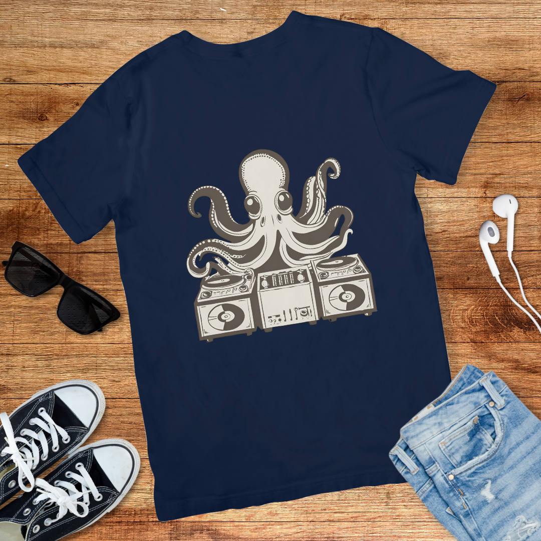 Retro Octopus DJ Tee