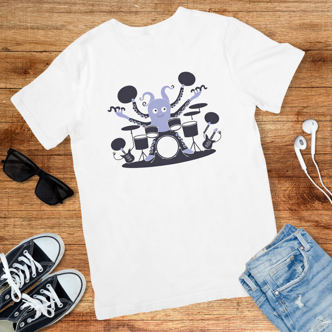 Drummer Octopus Tee