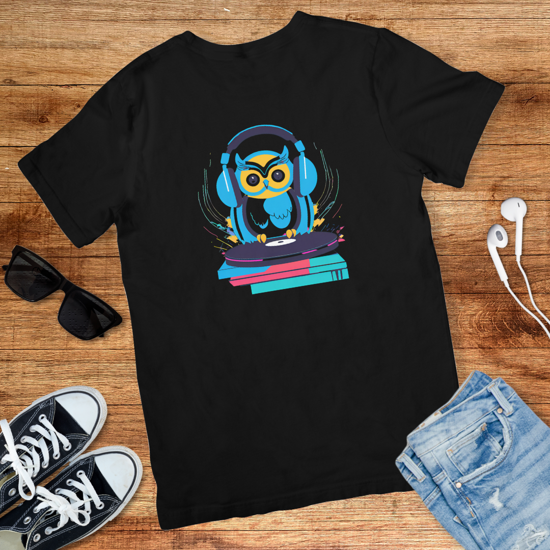 Blue Owl Groovy DJ Tee