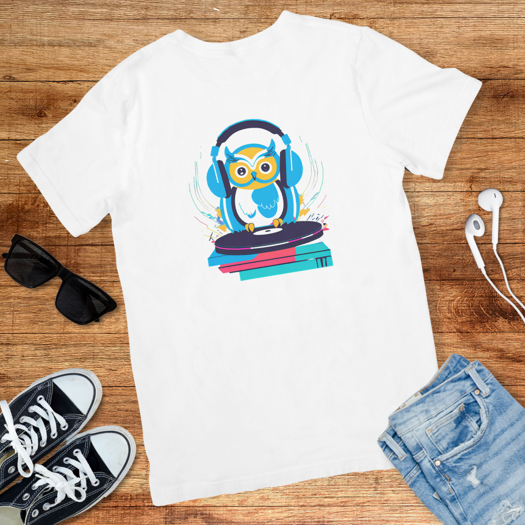 Blue Owl Groovy DJ Tee