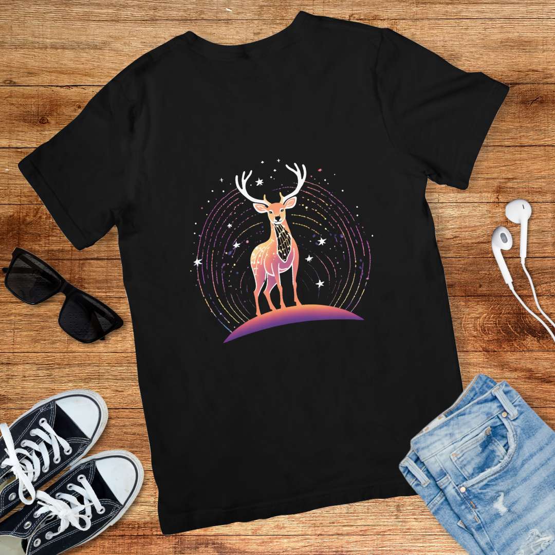 Cosmic Deer Trippy Tee